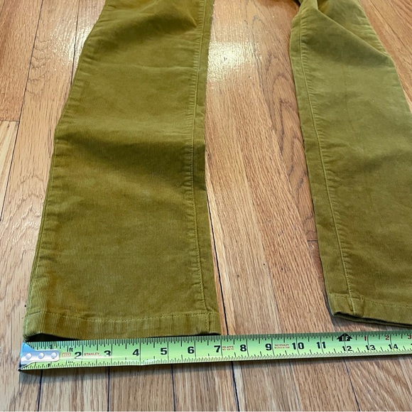 J.Crew 35” Inseam City Fit Dark Golden Mustard Corduroy Pants Size 28T Tall Long - Picture 11 of 12